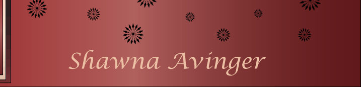 Header image: right portion with stylized, printed name 'Shawna Avinger'